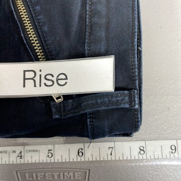 Rag & Bone Jeans Skinny Zipper Denim Wax Black Size 25 - Picture 10 of 11